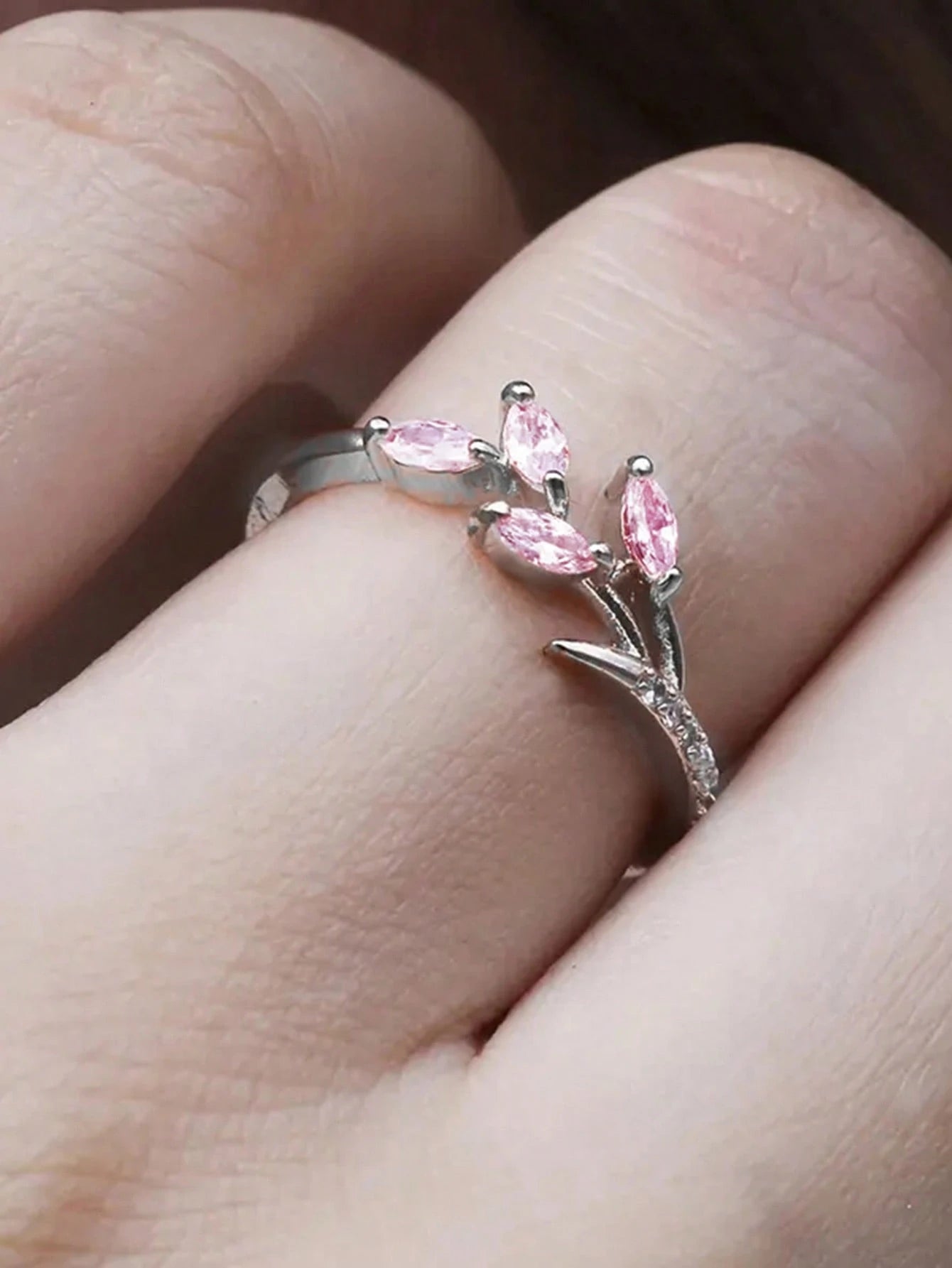 1 PC Pretty Cubic Zirconia Ring for Women for Wedding Party Engagement Anniversary Band Jewelry Valentine'S Day Gift