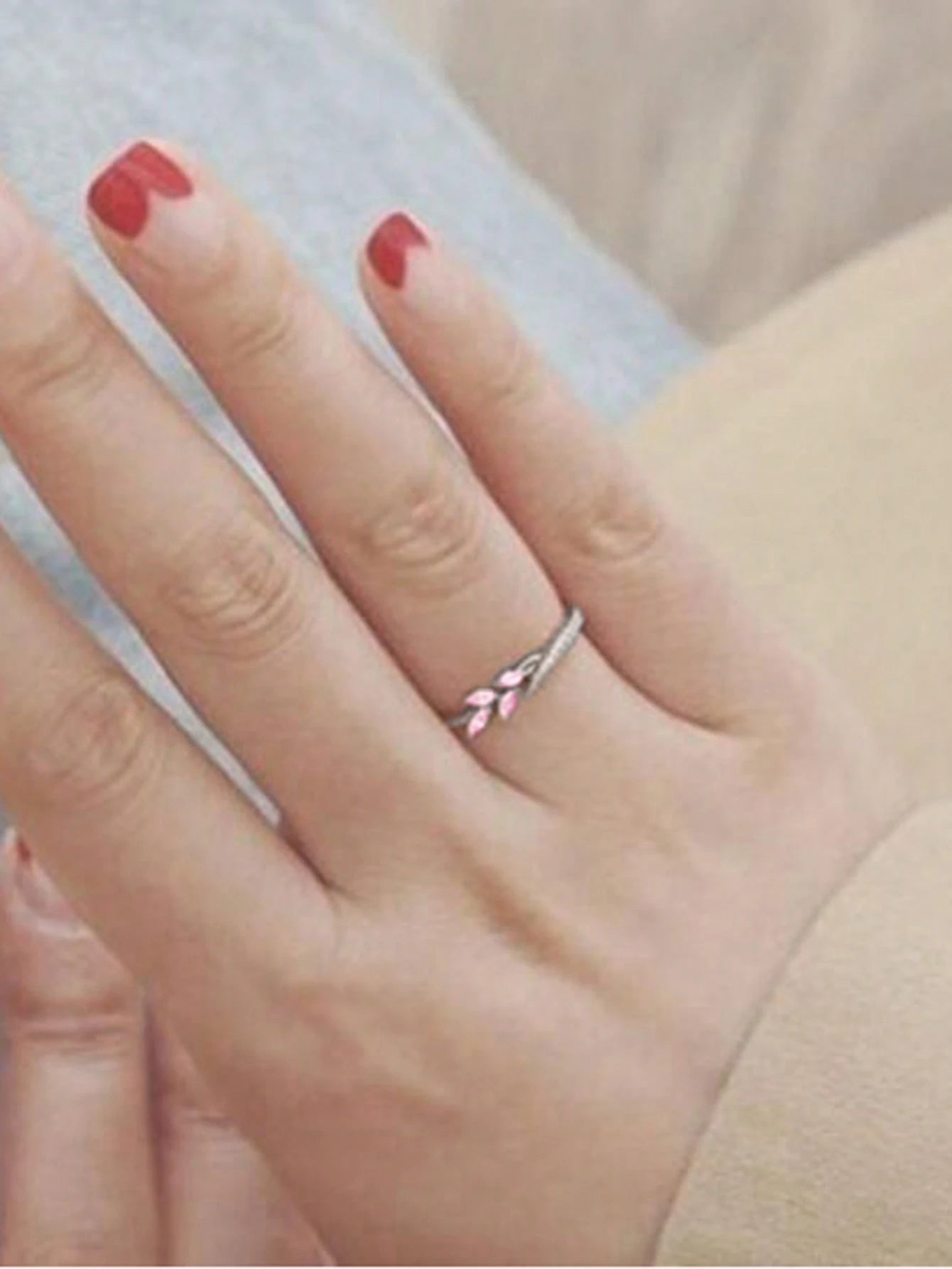 1 PC Pretty Cubic Zirconia Ring for Women for Wedding Party Engagement Anniversary Band Jewelry Valentine'S Day Gift