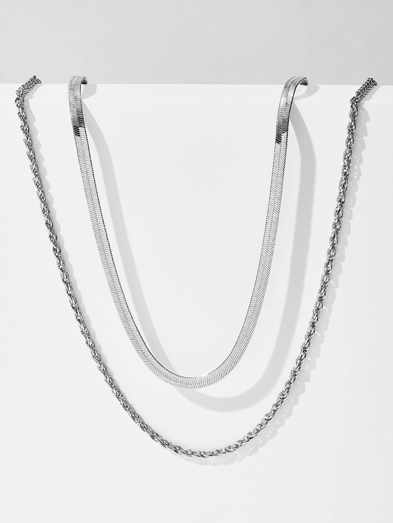 1Pc Twist Design Layered Necklace Copper Jewelry